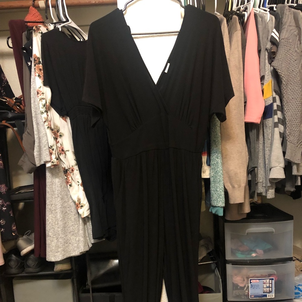 Black L romper pants